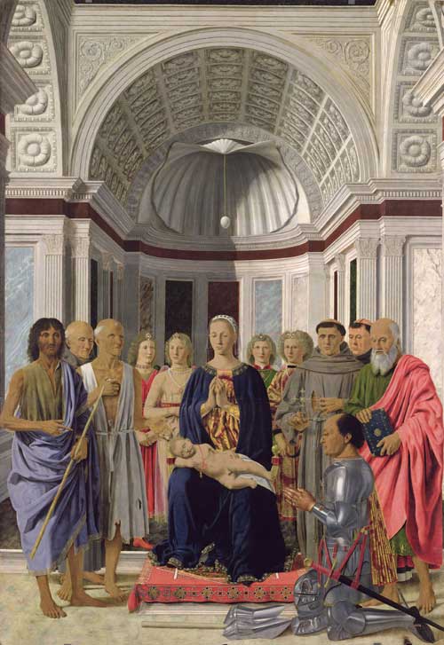 Piero Della Francesca - Madonna and Child with Saints (Montefeltro Altarpiece)